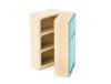 LIMITED! Refrigerator - Teal - 1:12 Scale Furniture Solid Maple Blocks