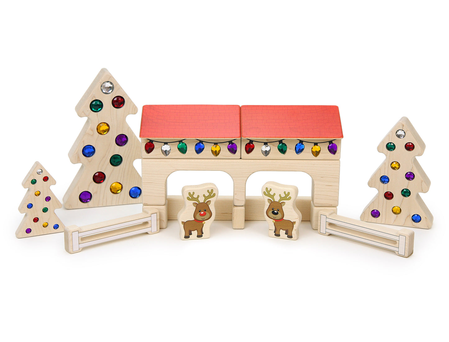Farm Shed Maple Building Block Set