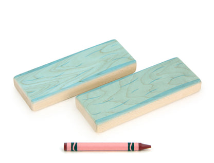Cobblestone/River Straight Path 2 pc. Double-sided Block Set