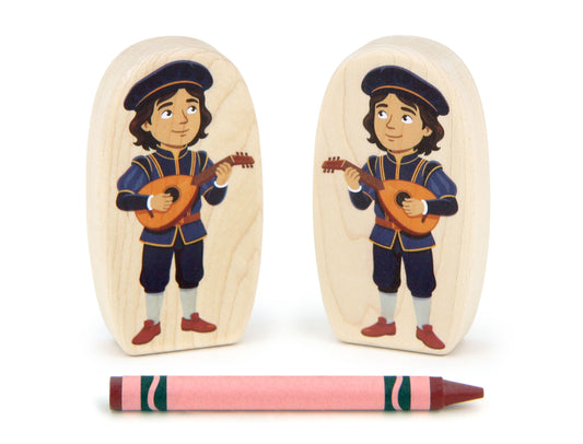 Romeo - 3.25" Double-sided 1:24 Scale Maple Figure
