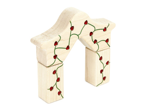 LIMITED! Rose Arbor 3 pc. Maple Building Block Set