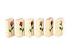 LIMITED! Rose Buds 6 pc. Gem Block Set