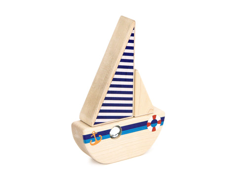 LIMITED! Summer Sailboat 3 pc. Building Block Set - Single Porthole