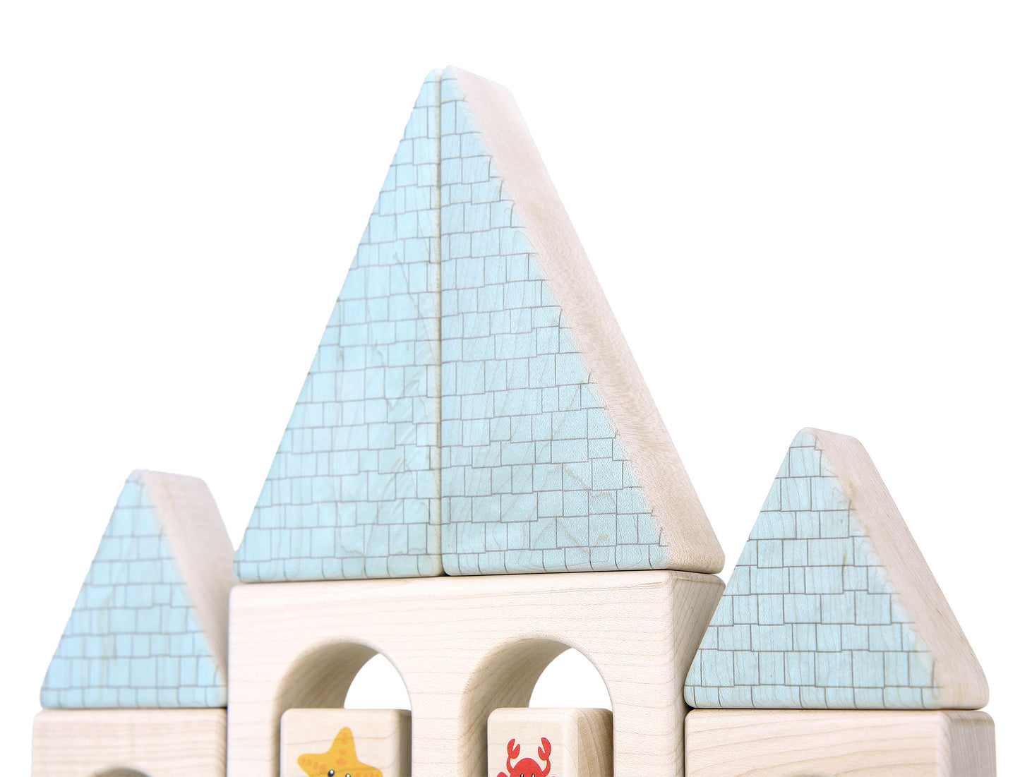 LIMITED! Sandcastle 22 pc. Maple Building Block Set