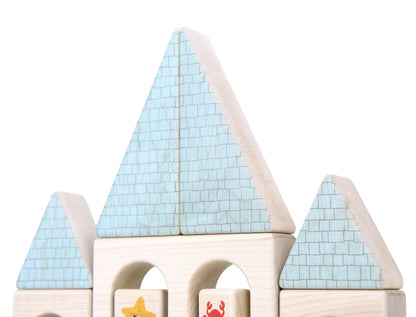 LIMITED! Sandcastle 22 pc. Maple Building Block Set