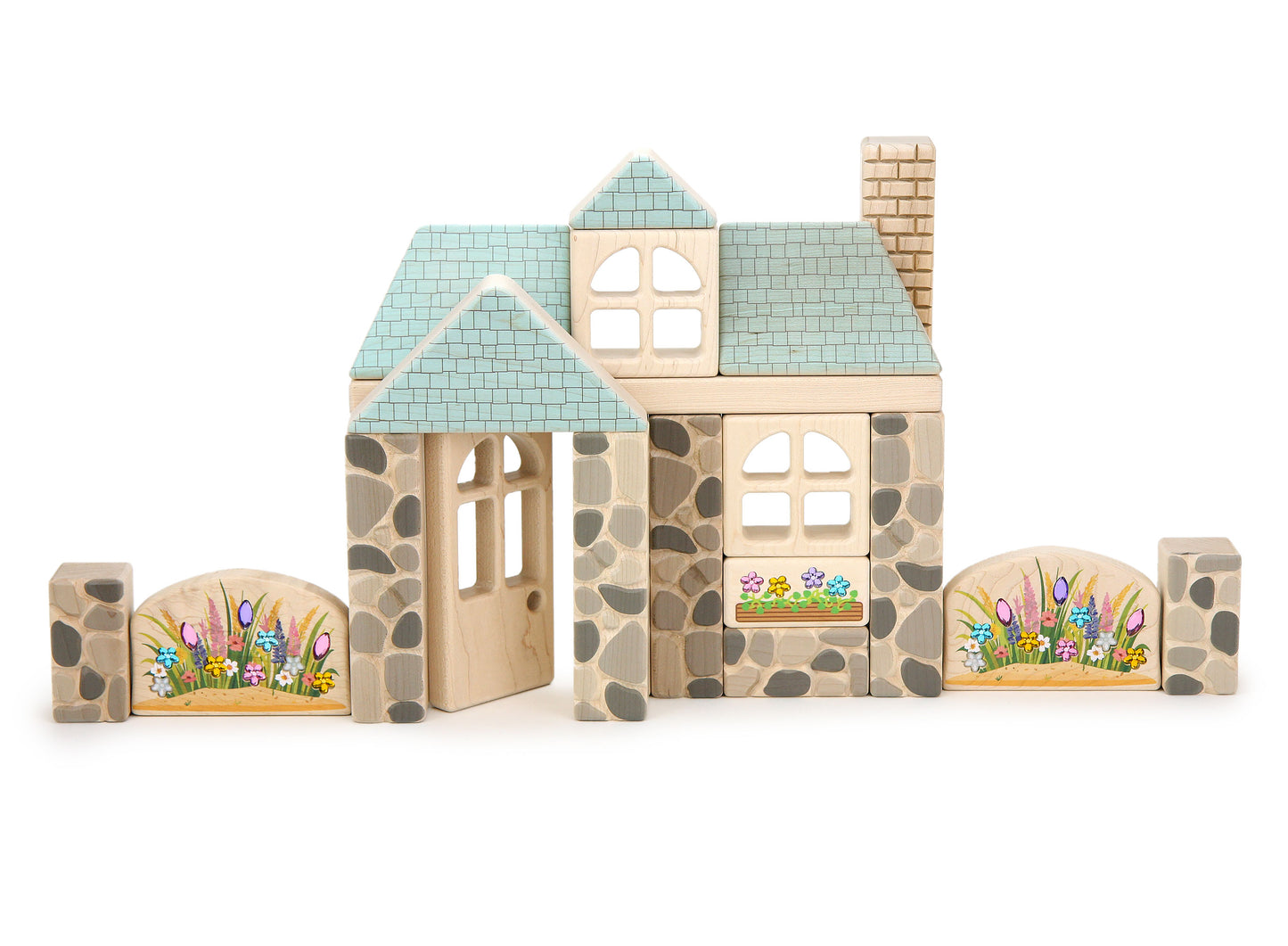 LIMITED! Beach Flowers 2 pc. Gem Block Set
