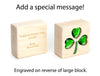 LIMITED! 5 pc. Shamrock Gem Message Blocks