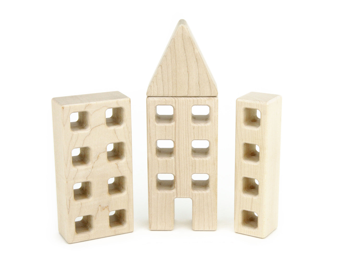 4 pc. Little Town Blocks Skyscraper Set