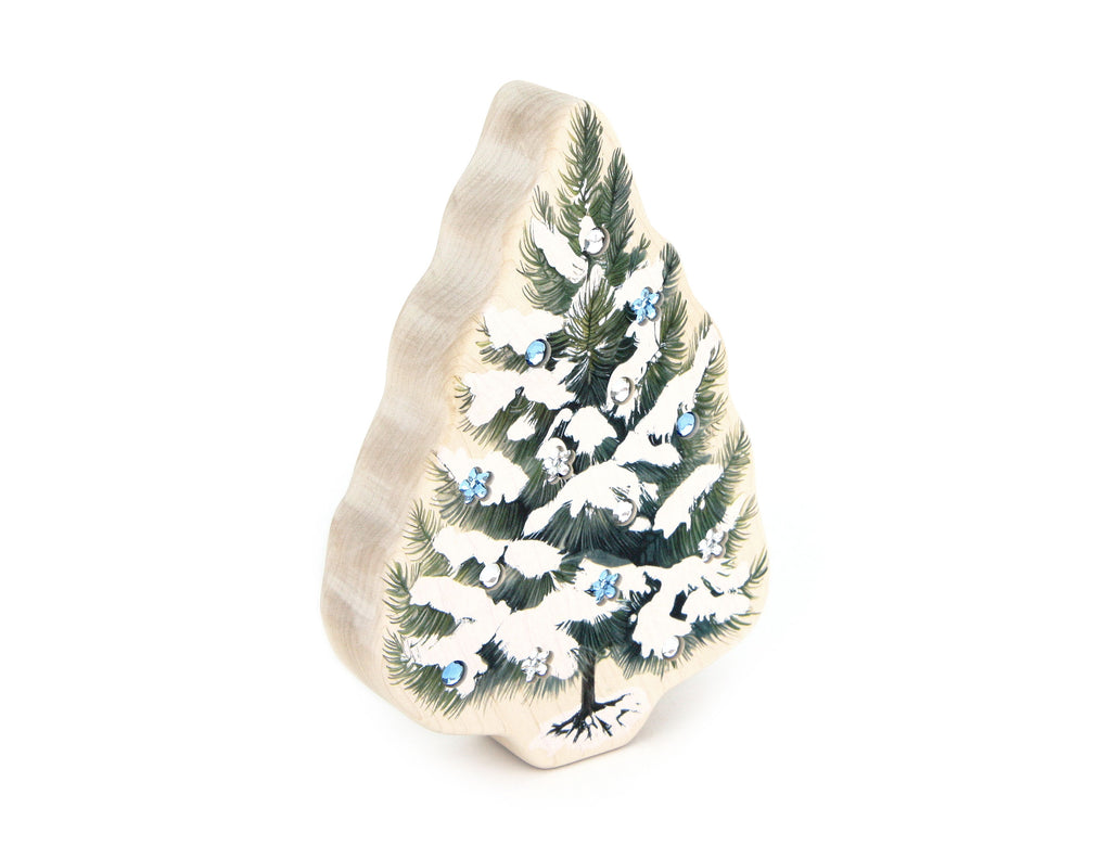 LIMITED! Snowy Pine Tree Maple Gem Block