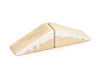 LIMITED! 2x1 Snowy Roof 2 pc. Double-Sided Triangle Building Blocks