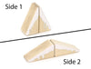 LIMITED! 2x1 Snowy Roof 2 pc. Double-Sided Triangle Building Blocks