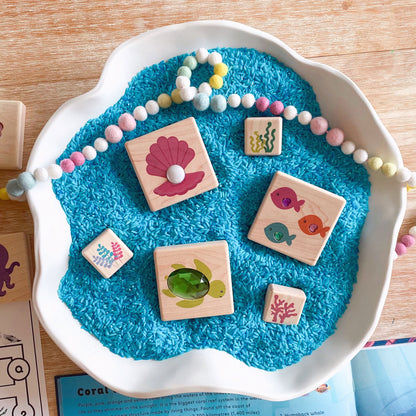 LIMITED! Sparkling Sea Friends 4 pc. Gem Block Set