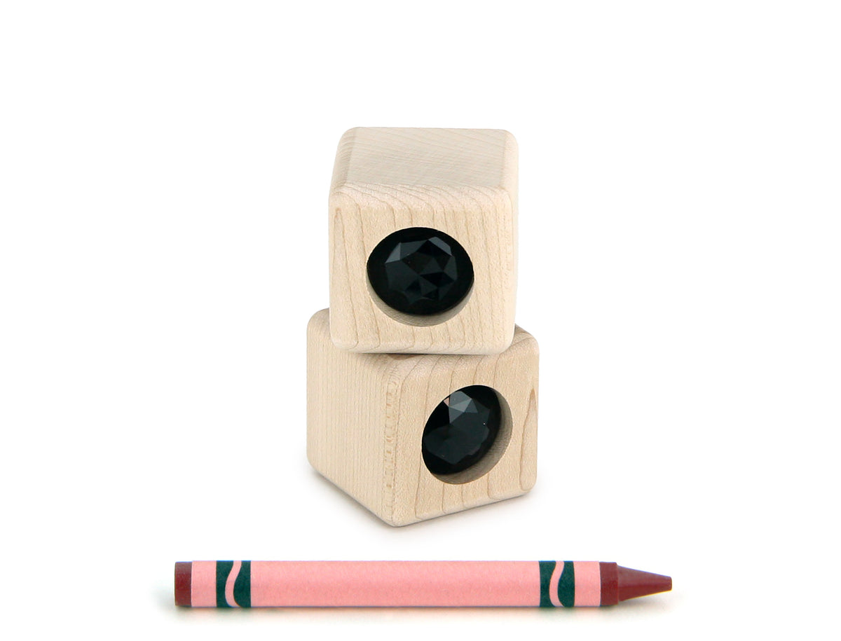 LIMITED! Spooky Black 2 pc. Cube Gem Blocks