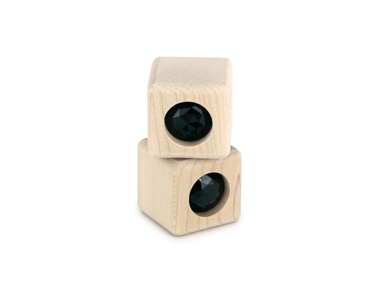 LIMITED! Spooky Black 2 pc. Cube Gem Blocks