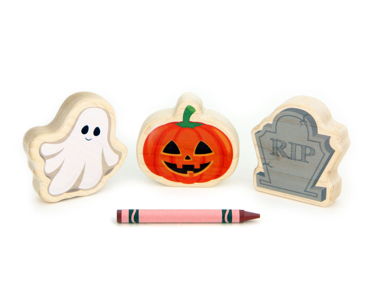 Clearance - Spooky Halloween 3 pc. Shape Block Set