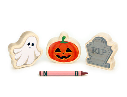Clearance - Spooky Halloween 3 pc. Shape Block Set