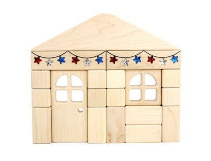 LIMITED! Patriotic Star Banner 2 pc. Gem Block Set