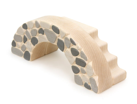 Carved Stone Bridge with Arch Stairway Block Set