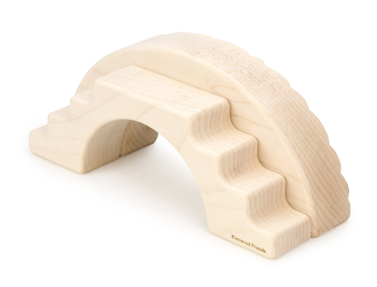 Carved Stone Bridge with Arch Stairway Block Set