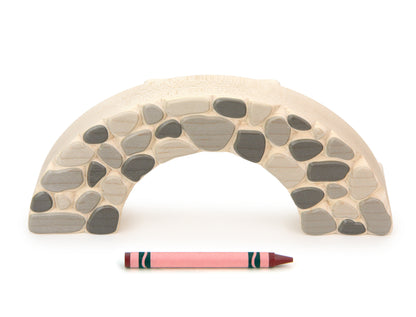 Carved Stone Bridge with Arch Stairway Block Set
