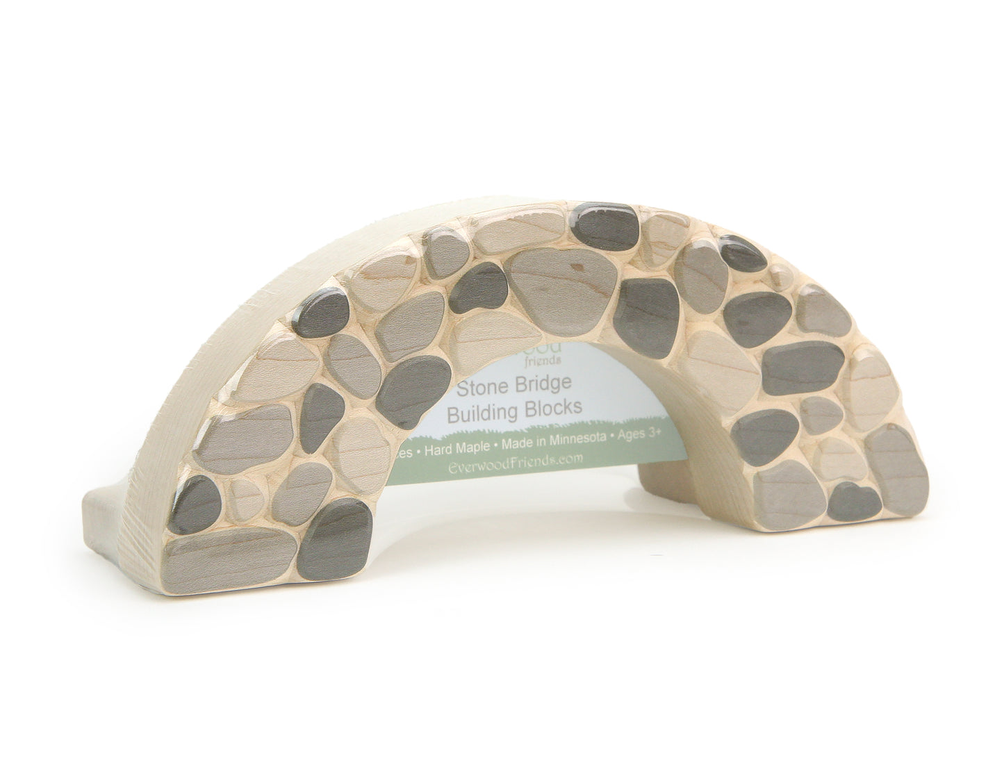 Carved Stone Bridge with Arch Stairway Block Set