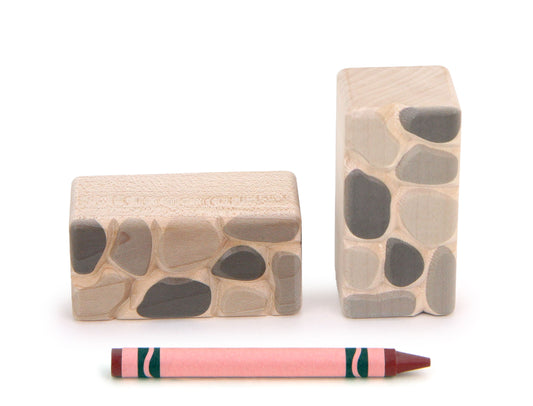 LIMITED! Carved Stone Pillars 2 pc. Block Set