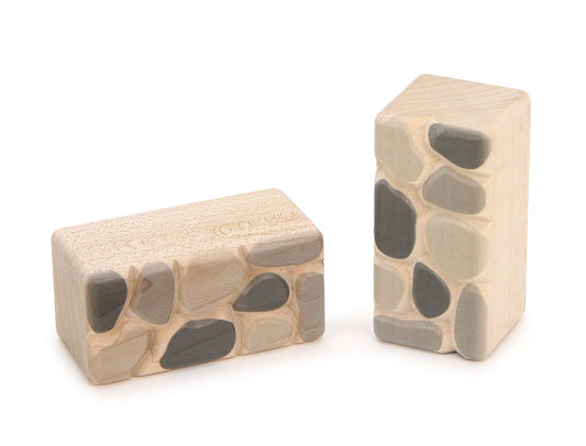 LIMITED! Carved Stone Pillars 2 pc. Block Set
