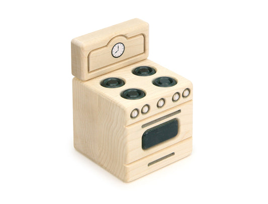 Kitchen Stove - Natural - 1:12 Scale Furniture Solid Maple Blocks