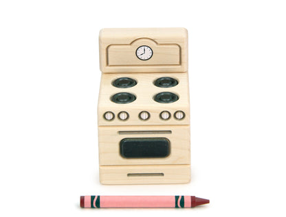 Kitchen Stove - Natural - 1:12 Scale Furniture Solid Maple Blocks