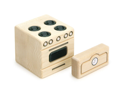 Kitchen Stove - Natural - 1:12 Scale Furniture Solid Maple Blocks