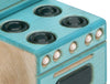 LIMITED! Kitchen Stove - Teal - 1:12 Scale Furniture Solid Maple Blocks