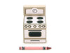Kitchen Stove - White - 1:12 Scale Furniture Solid Maple Blocks