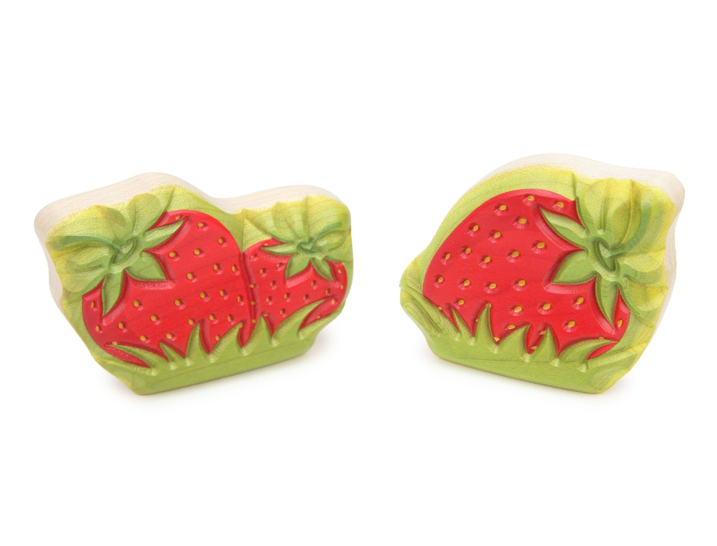 LIMITED! Carved Strawberries 2 pc. Shape Block Set
