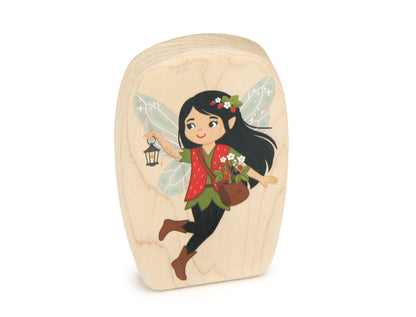 LIMITED! Strawberry Planter Fairy - 3.75" Double-sided 1:24 Scale Maple Figure