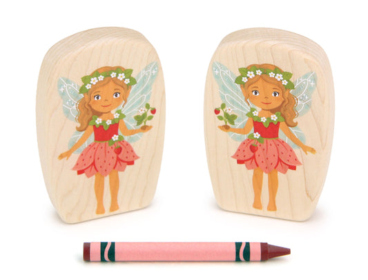 LIMITED! Strawberry Princess Fairy - 3.75" Double-sided 1:24 Scale Maple Figure