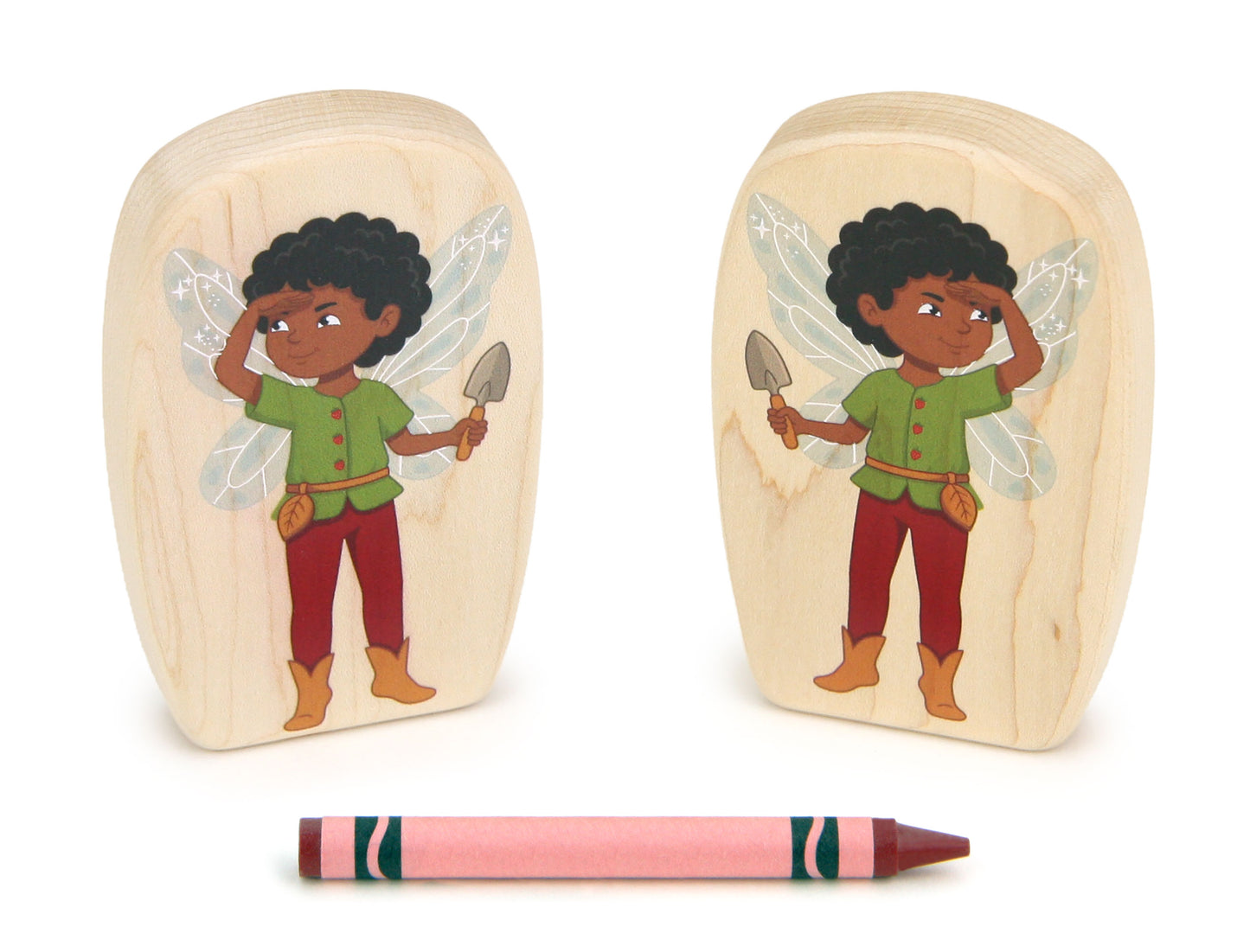 LIMITED! Strawberry Scout Fairy - 3.75" Double-sided 1:24 Scale Maple Figure