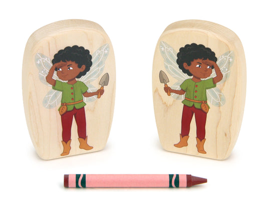 LIMITED! Strawberry Scout Fairy - 3.75" Double-sided 1:24 Scale Maple Figure