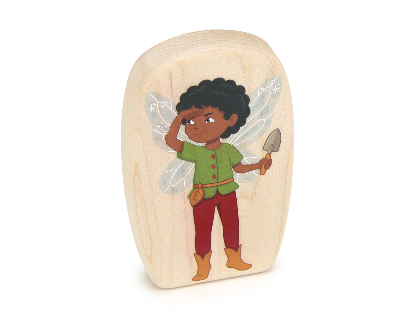 LIMITED! Strawberry Scout Fairy - 3.75" Double-sided 1:24 Scale Maple Figure