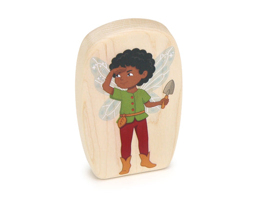 LIMITED! Strawberry Scout Fairy - 3.75" Double-sided 1:24 Scale Maple Figure