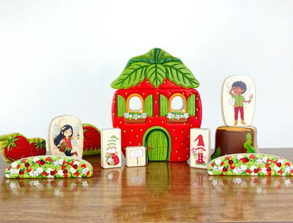 LIMITED! Strawberry Bush 2 pc. Gem Block Set