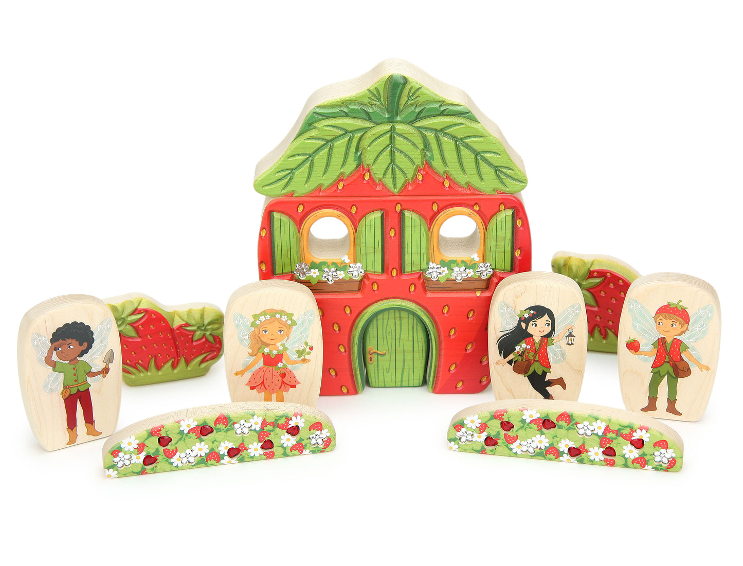 LIMITED! Strawberry Bush 2 pc. Gem Block Set