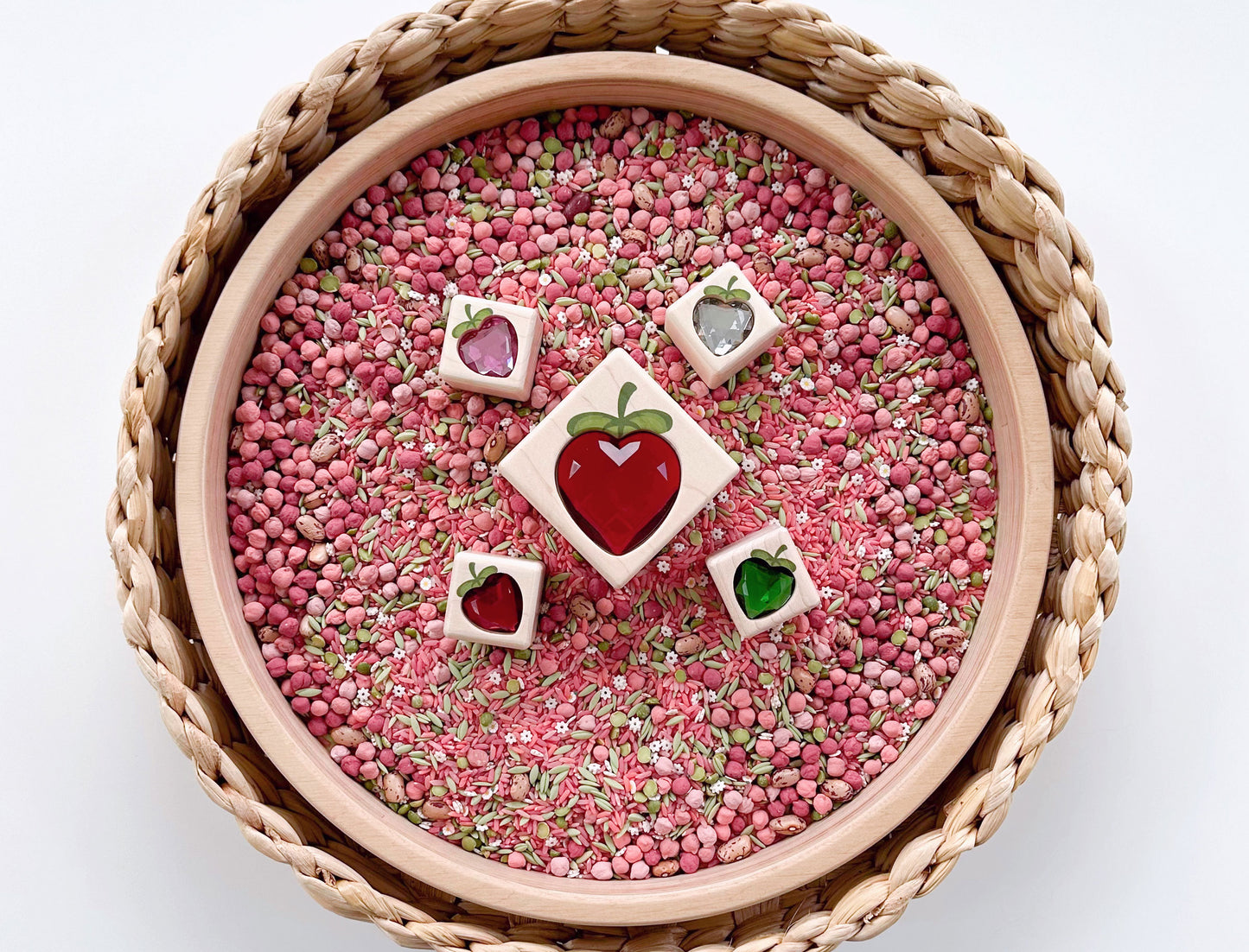 LIMITED! Summer Strawberry 5 pc. Gem Message Blocks