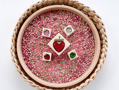 LIMITED! Summer Strawberry 5 pc. Gem Message Blocks