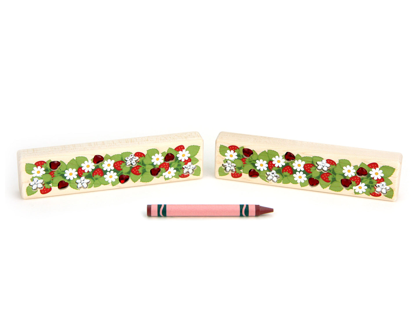 LIMITED! Strawberry Patch 2 pc. Gem Blocks