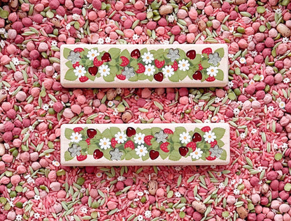 LIMITED! Strawberry Patch 2 pc. Gem Blocks