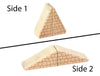 LIMITED! 2x1 Tan Shingle Roof 2 pc. Double-Sided Triangle Building Blocks