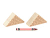 LIMITED! 2x2 Tan Shingle Roof 2 pc. Double-Sided Triangle Building Blocks