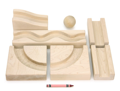 7 pc. Toddler-Safe Ball Run Expansion Set