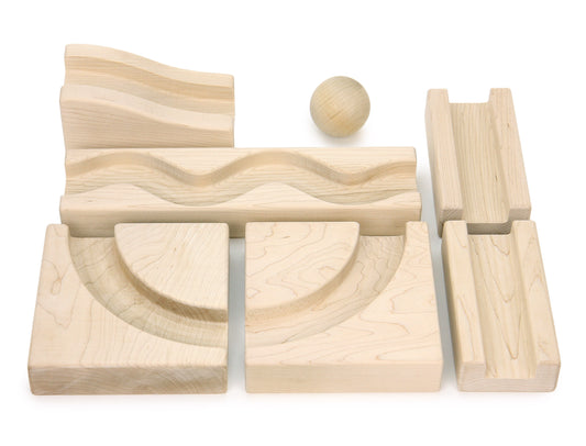 7 pc. Toddler-Safe Ball Run Expansion Set