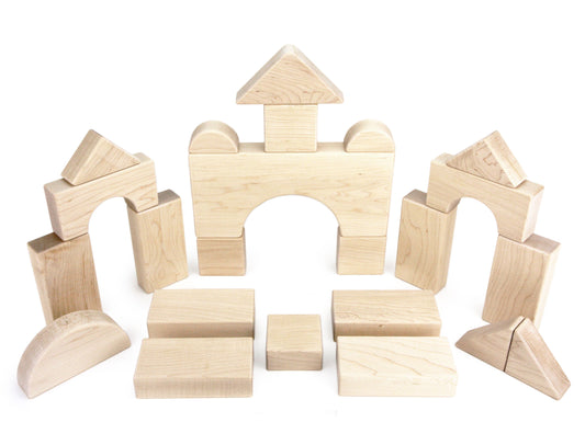 23 pc. Toddler Chunky Set Maple Building Blocks